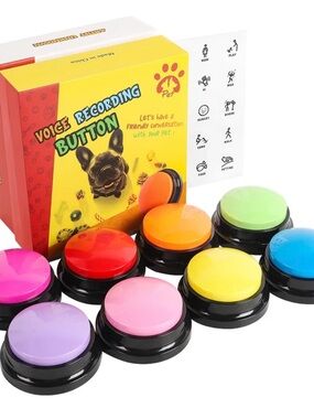 Act boldly Voice Recording Button 8 Colors, Dog Buttons for Communication Pet Tr